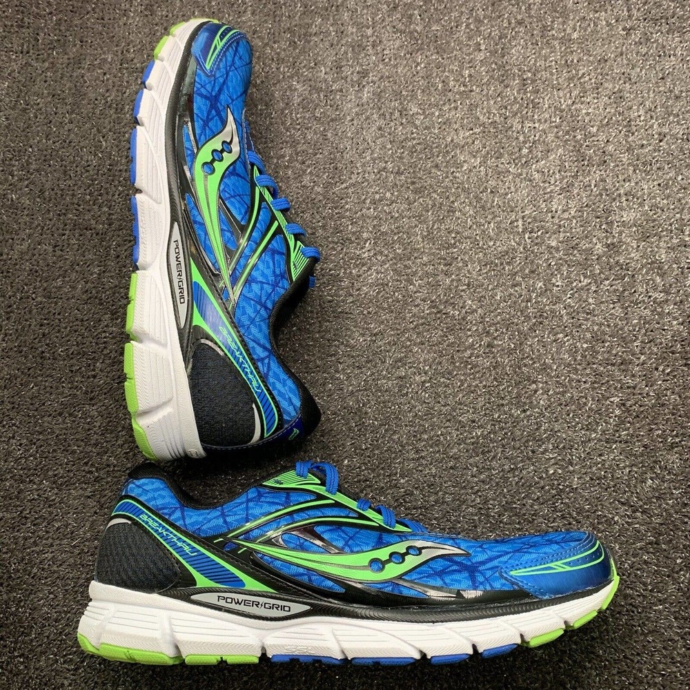 Saucony Breakthru Men’s Size 9 S20265-1 lightweight Running Shoes ‘blue/slime’